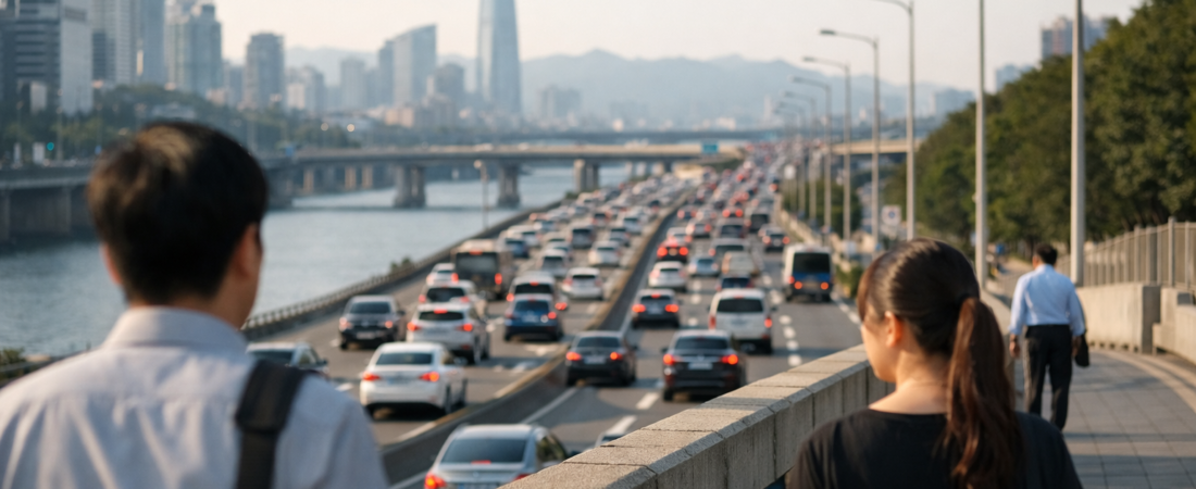 Olympic-daero Fire Sparks Traffic Chaos in Seoul 2026