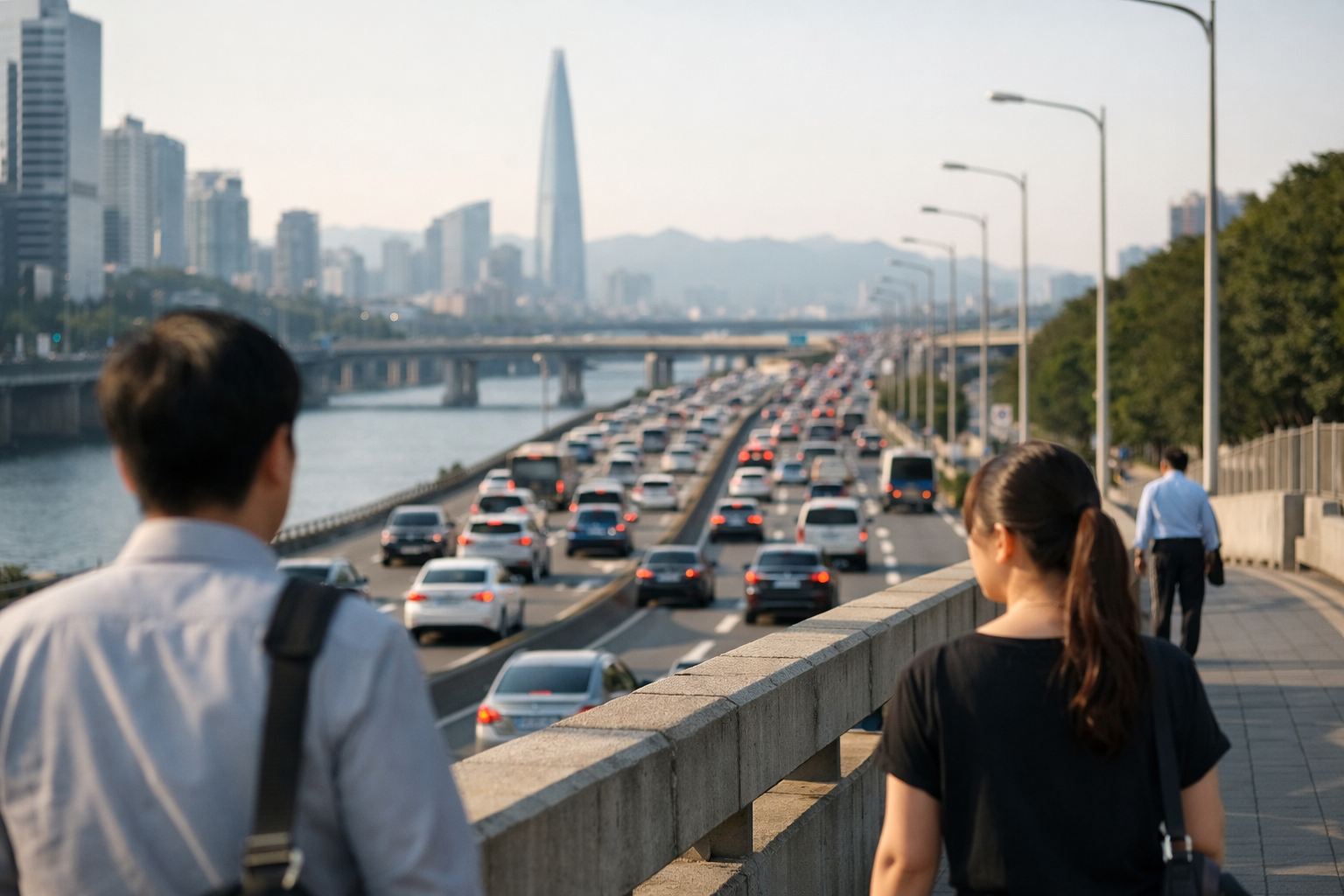 Olympic-daero Fire Sparks Traffic Chaos in Seoul 2026